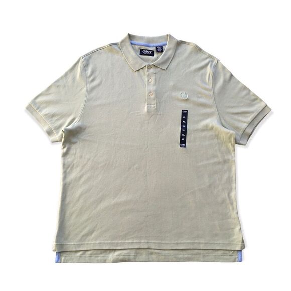 🆕Chaps Polo Green 3 Button Short Sleeve Shirt - Picture 1 of 5